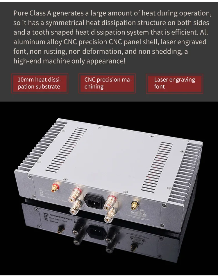 คัดลอก Musical Fidelity A1 วงจร 20W Class A เครื่องขยายเสียงไฮไฟสเตอริโอ Dual Channel Power Amplifier MJL21193/MJL21194