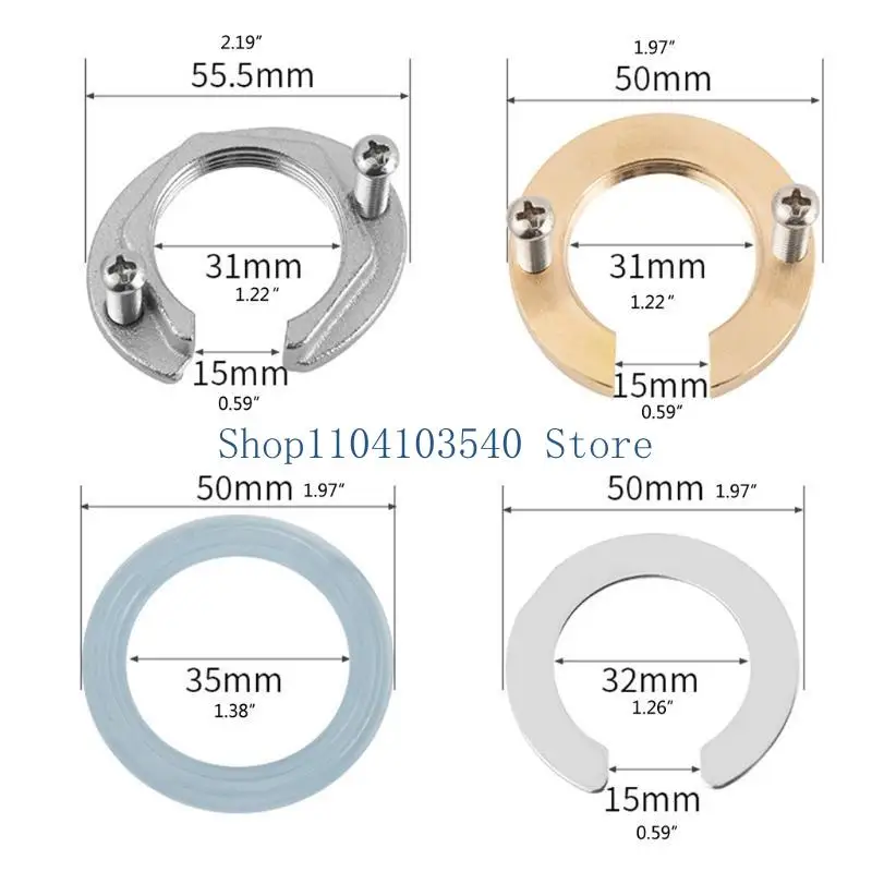 02DC C-Type Faucet Anti-Loosing NUT อุปกรณ์ก๊อกน้ำทนทานและแข็งแรง 32 มม./1.26''