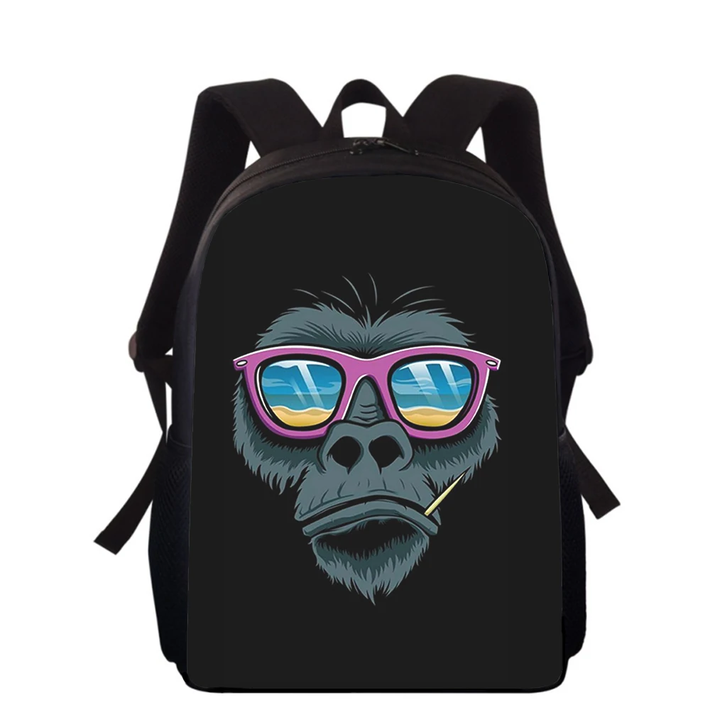 

Smoking monkey orangutan 15” 3D Print Kids Backpack Primary School Bags for Boys Girls Back Pack Students School Book Bags