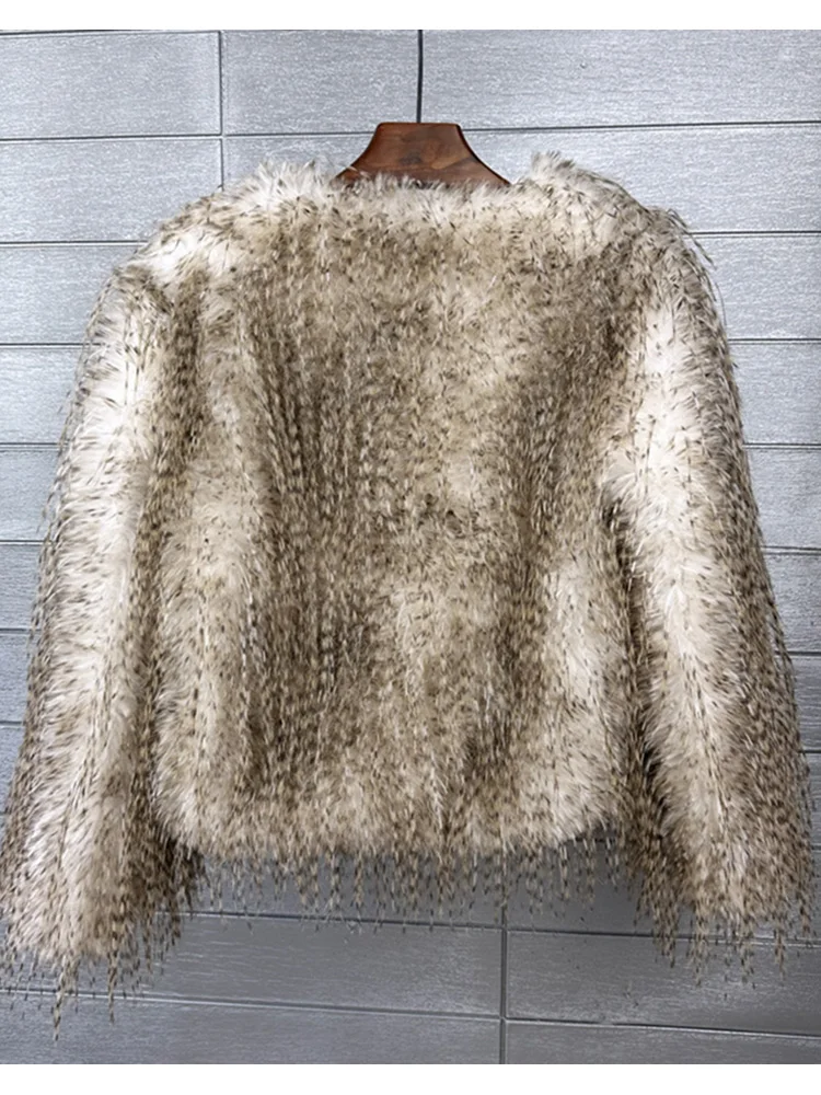 Zadorin designer de luxo mulher roupas peludo fofo casaco de pele do falso mulher jaqueta de pele de inverno colete de pele do falso topo mujer vestes femmes