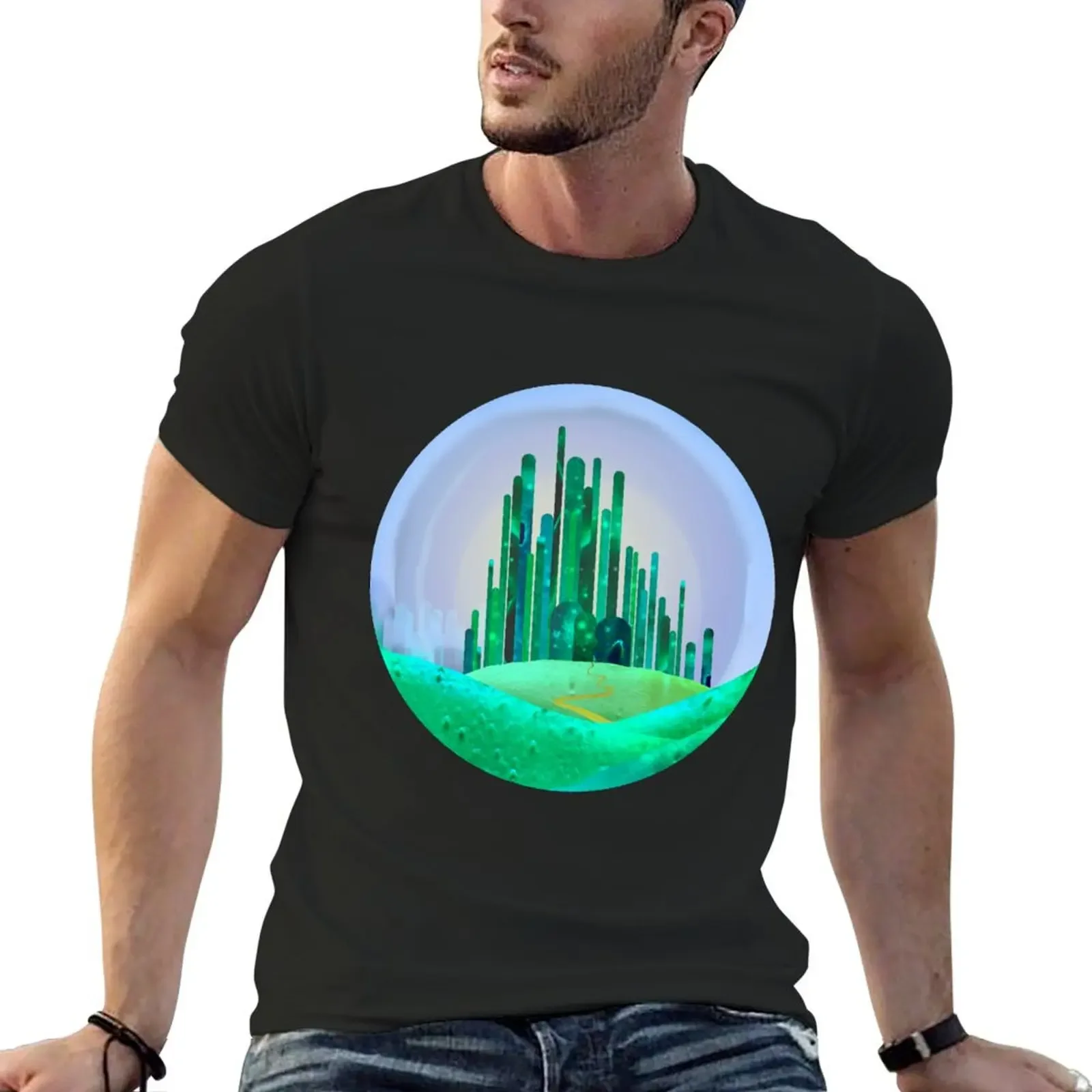 Far away city on the hill T-Shirt graphic tee shirt designer shirts shirts graphic tee t shirt for men