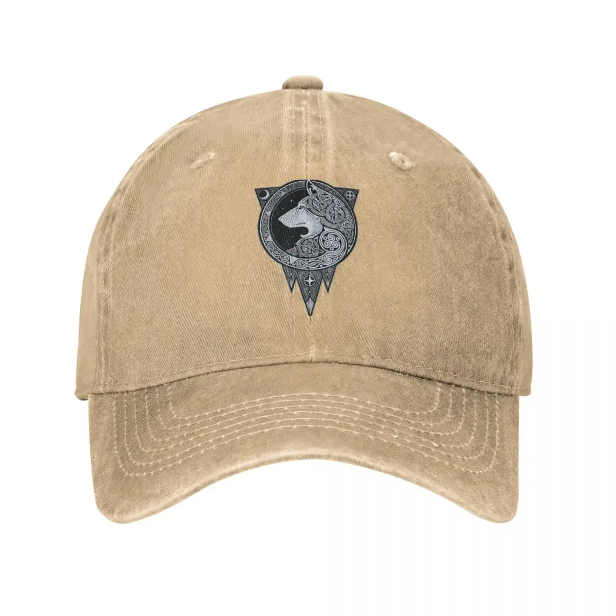 NORSE ULV. SILVER Wash Baseball Cap Wolf Men Printed Trucker Hat Summer Fitted Sports Sun-Proof Baseball Caps