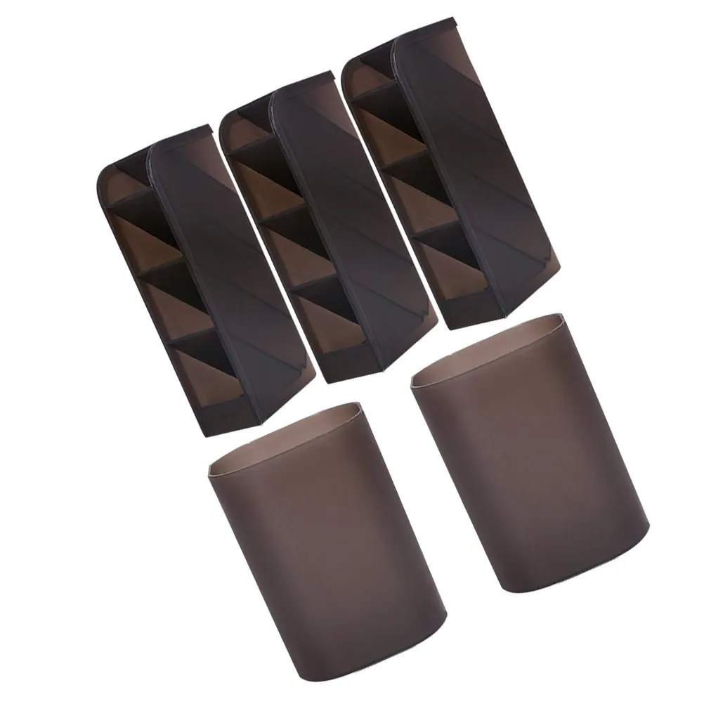 

Набор из 5 настольных подставок для ручек, многофункциональный органайзер для канцелярских принадлежностей, экономящий место, для дома, офиса, школы, рабочего стола