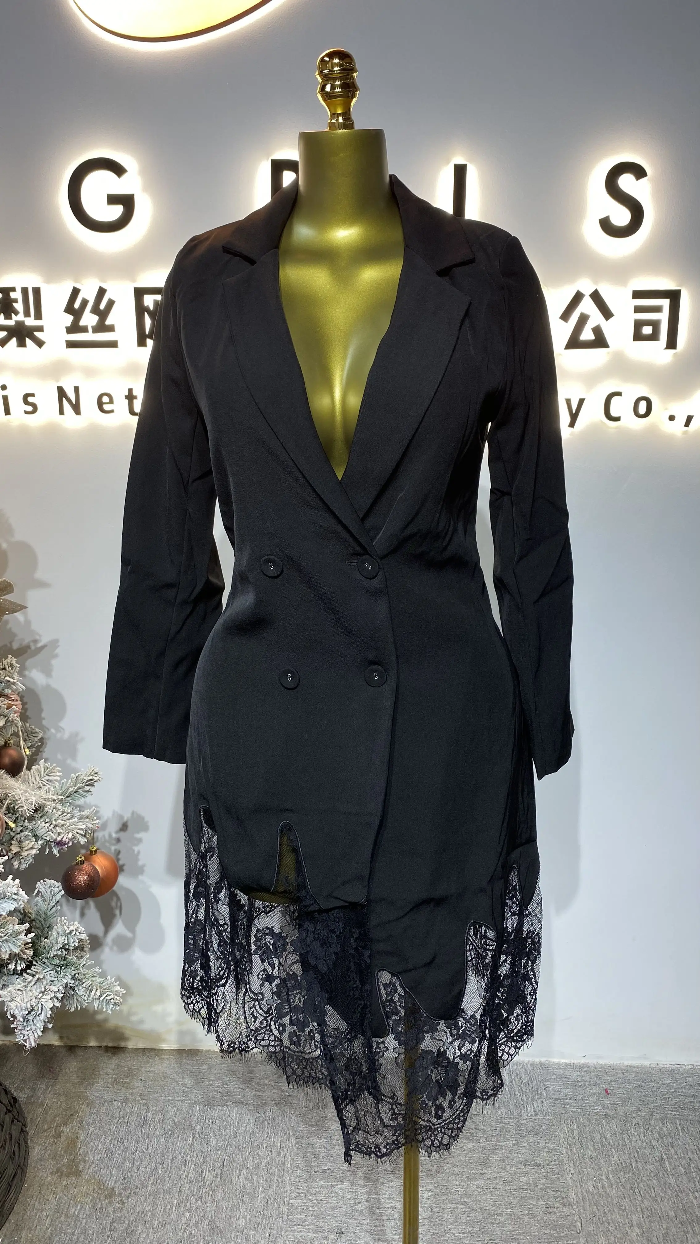 

New stylish women's suit, elegant detachable belt, pleated waist slimming blazer-GZXX169