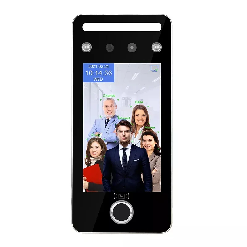 

Intelligent Fingerprint Access Control Biometric AI Facial Recognition Time Recorder Employee Attendance Machine with Free SDK