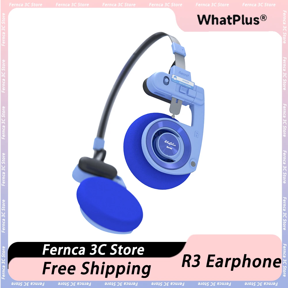 

WhatPlus R3 Wireless Earphone Foldable Head-Mounted Noise Reduction Headset E-Sports Portable For PC Gaming Accessories custom