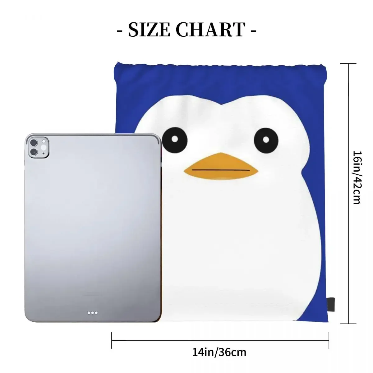 Mawaru Penguindrum - Penguin No. 2 Backpacks Fashion Portable Drawstring Bags Drawstring Bundle Pocket Sundries Bag BookBag