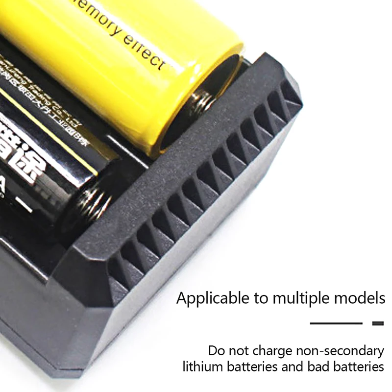 26650 Charger Li-ion Battery 18650 Dual Slot Battery Charger With Cable Flashlight Smart Lithium Battery Charging Adapter