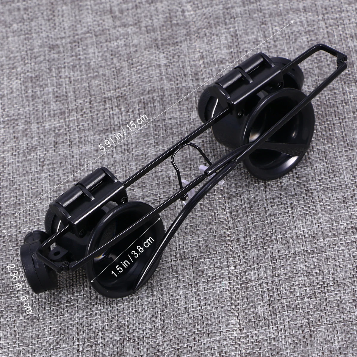 

20x Double Eye Head Magnifier Adjustable LED Light Loupe Jewelry Watch Repair Coin Stamp Inspection Magnifying Glasses