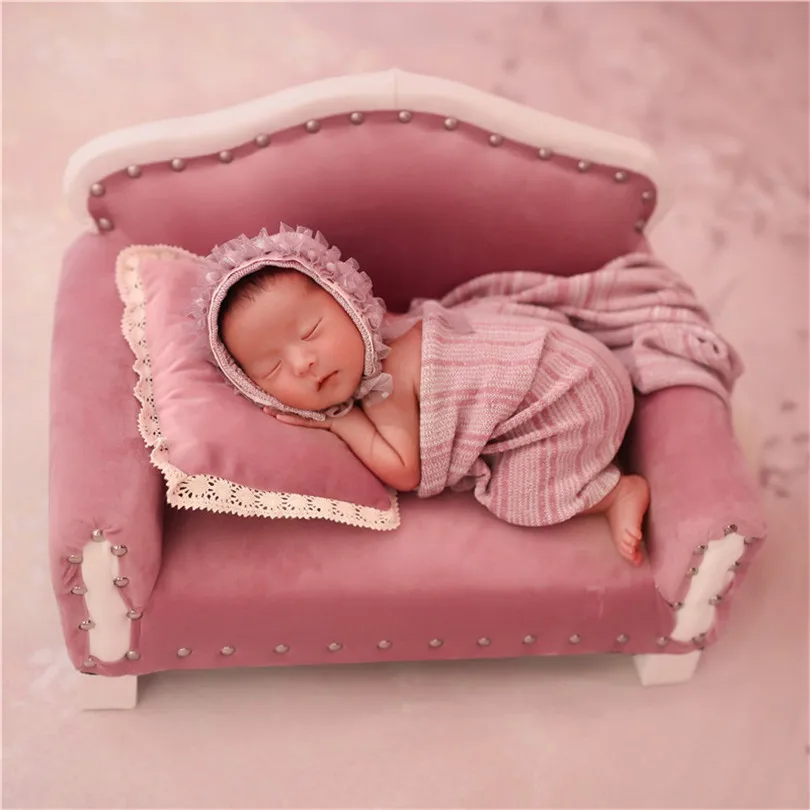 Newborn Photography Props Baby Sofa Couch Posing Chair Bed Baby Crib Studio Posing Sofa Photoshot Props Boy Photo Accessories