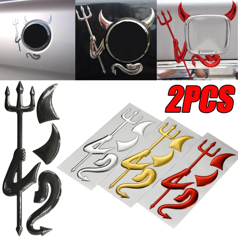 

Little Devil Stickers 3D PVC Decorative Stickers Universal Car Badge DIY Accessories Unique And Stylish Decorations Car Parts