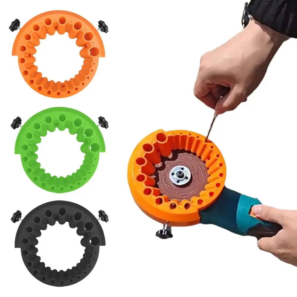 

Angle Grinder Drill Bit Sharpener Tool 20-Hole Grinding Disc For Old/Waste Bits Universal Grinding Attachment
