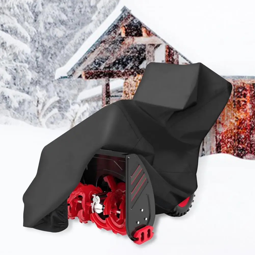 Self-propelled Snow Blower Cover 600d Waterproof Snow Blower Cover Heavy Duty Outdoor Snow Thrower Case Universal Fit Protective