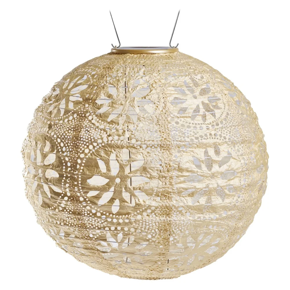Durable Solar Lantern Handmade Tyvek Fabric Outdoor Light Year-Round Use Dual LED Lights Rechargeable Battery Hanging Hardware 2