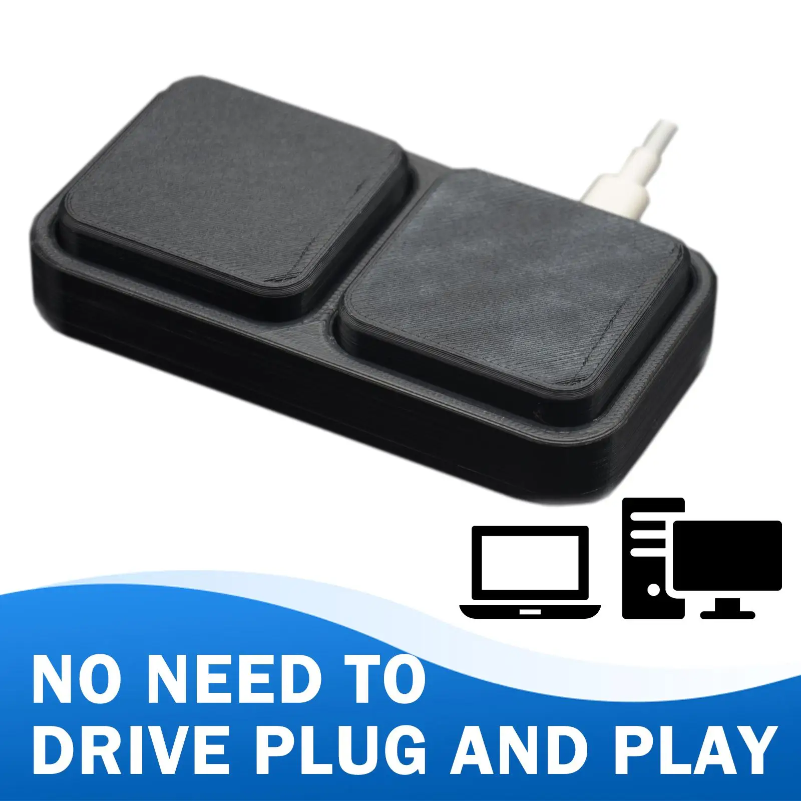 

2 Keys USB Macro Programming Keyboard Mini Keypad HID Key Keys Custom One Button Keyboard Multimedia Mouse Drive-free P1Z3