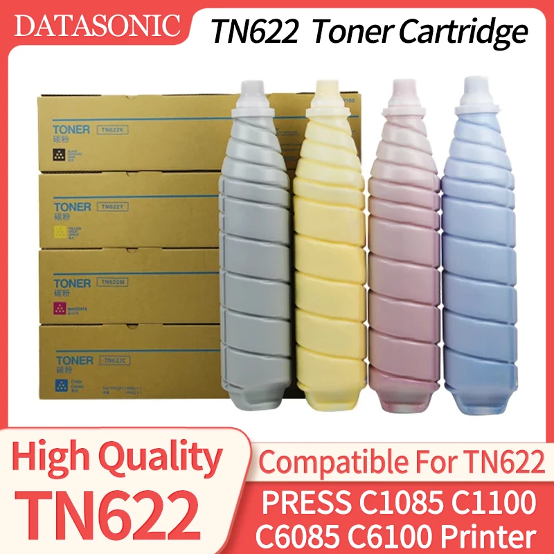 TN622 For Konica Minolta Bizhub PRESS C1085 C1100 C6085 C6100 Toner Cartridge New Compatible Japan Color Copier BK C M Y