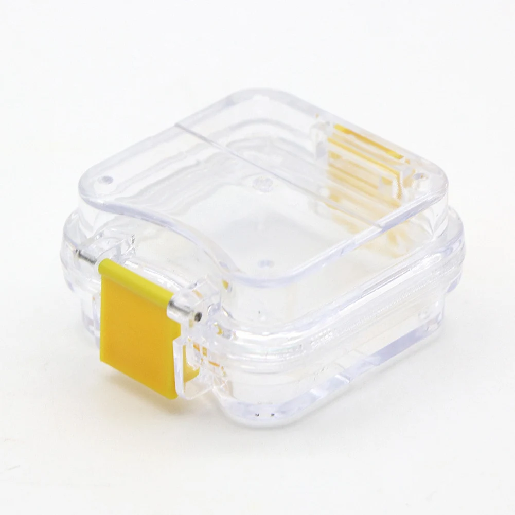 ABNP 10Pcs Plastic Denture Tooth Box with Film High Quality Denture Storage Box Dental Implant Membrane Tooth Box