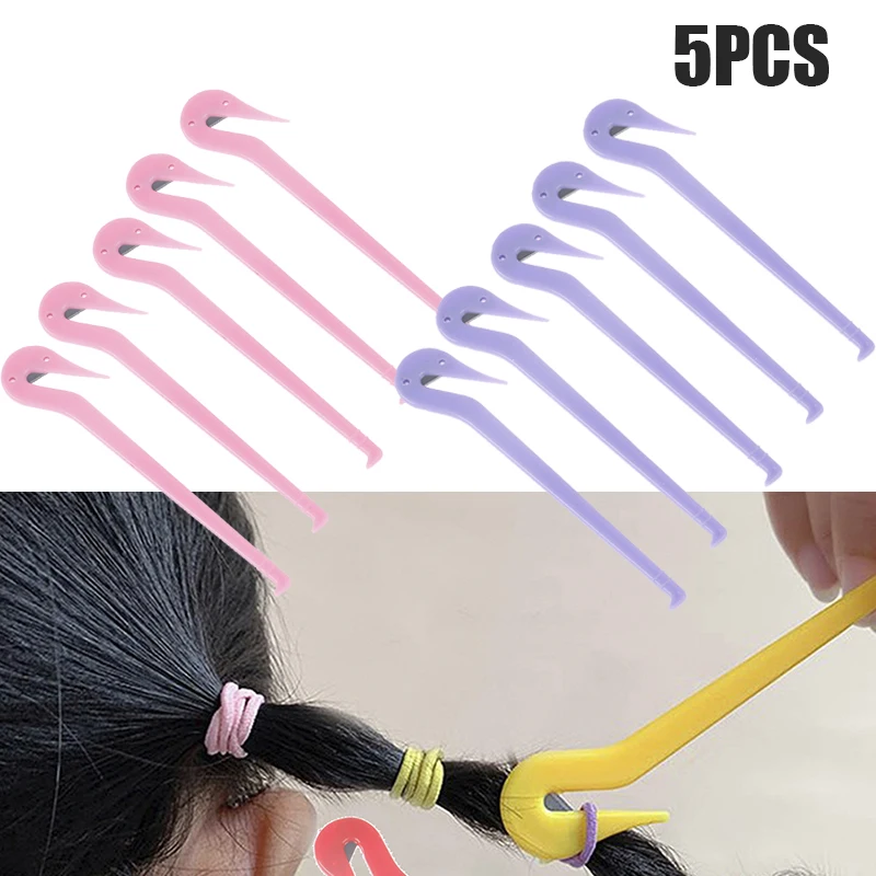 

5Pcs Hair Bands Rubber Cutter Girls DIY Styling Headwear Band Cutting Tool