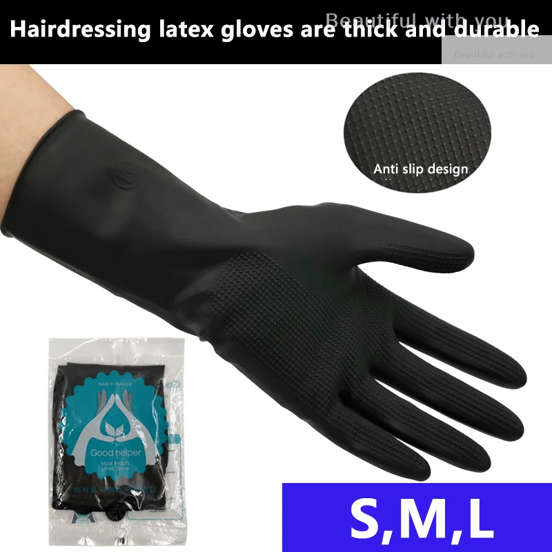 Hairdressing Heat Resistant Gloves Hair Straightener Perm Gloves Salon DIY Hair Styling Tools Anti-skid Hair Dying Gloves