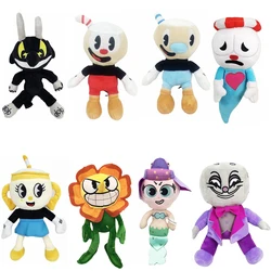 Cuphead Plush Doll Mugman Toy Adventure Game The Chalice Devil Legendary King Dice Cala Maria Stuffed Pillow Fans Birthday Gift