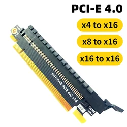 PCI Express 4.0 x16 x8 x4 to x16 Converter Card Increase Height Card PCI-E Gen4 Extender Motherboard Slot Protector IO Test Card