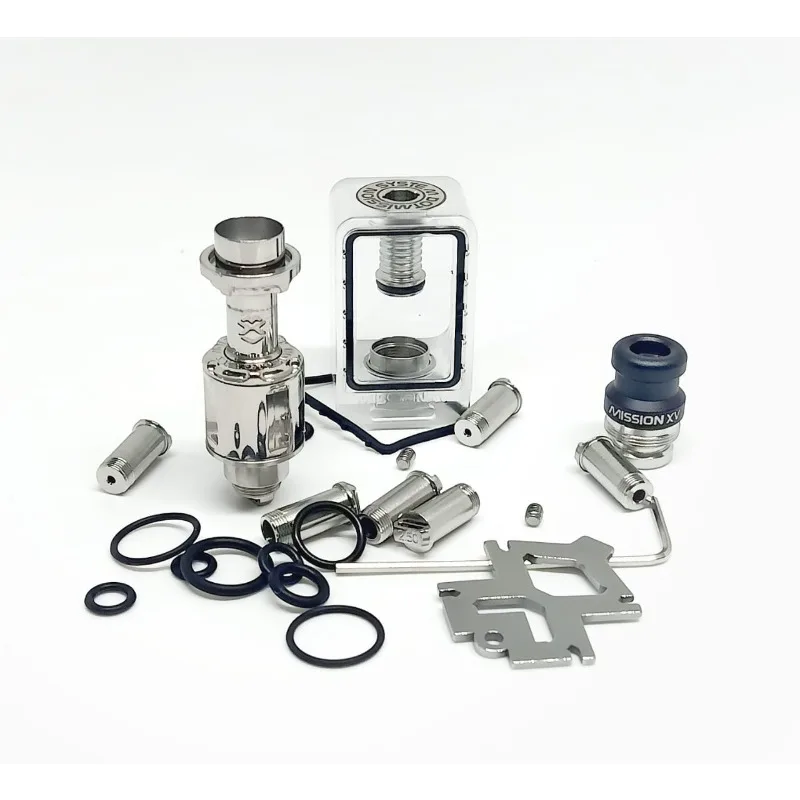 KB2 rba โดย Mission XV ชุดเต็มรูปแบบสะพาน Boro และระบบ dotmission พร้อม7ชิ้น airpins สำหรับ BB billet BOX dotaio V1 MOD