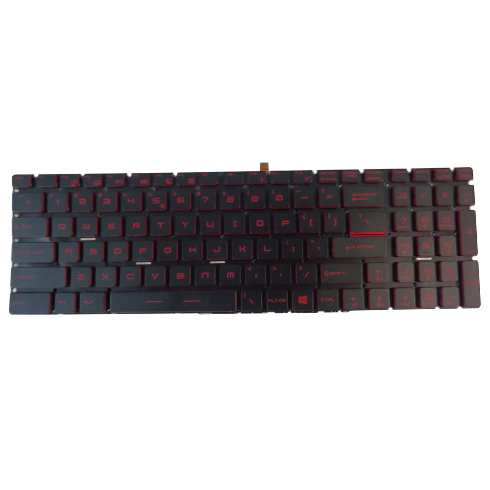 

For MSI GL62M GL62MVR GL63 GL72M GL73 Red Laptop Backlit US Keyboard