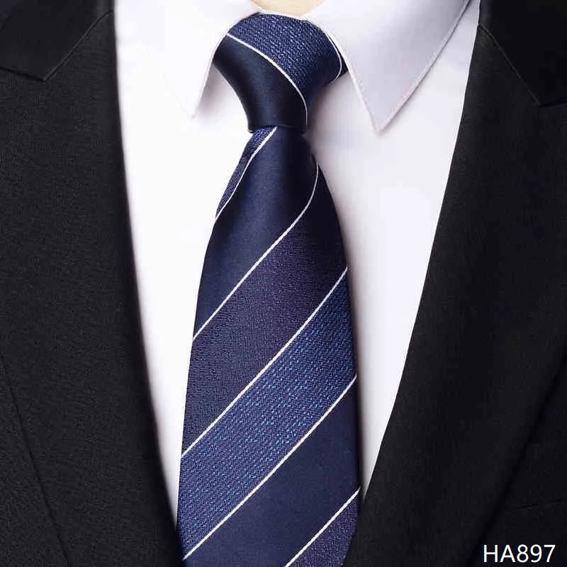 high-quality-fashionable-dark-blue-striped-tie-for-men's-formal-attire-banquet-shirt-accessories-8cm-wide-handmade-knotted-tie