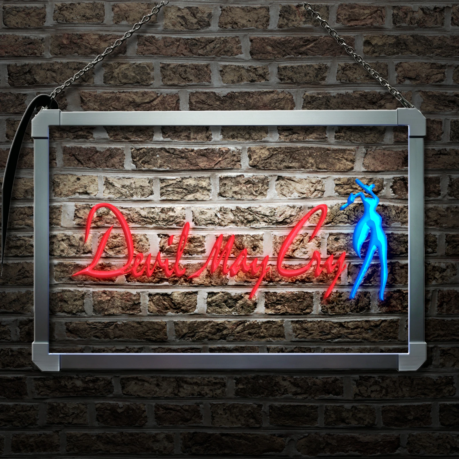 Devil May Cry-LED Neon Sign with Independent Dual Color Control,Wall Decor Light for Party Wedding Shop