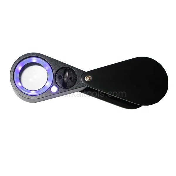 

High Power LED Diamond Loupe LED Jewelry Magnifier Glass Loupe Triplet 10x Diamond Loupe DK09107-L