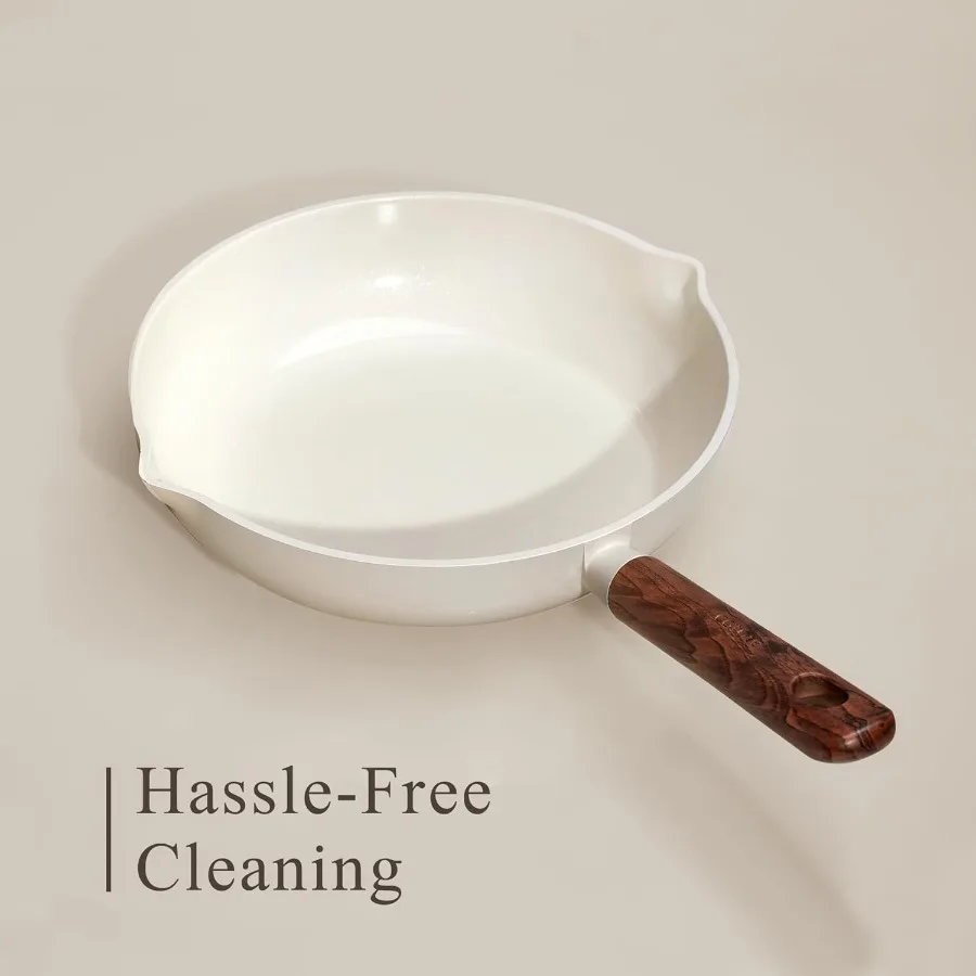 14Piece Ceramic Cookware Set with NonStick NonToxic Healthy InductionCompatible Pots and Pans for Everyday Kitchen Use PFAS and