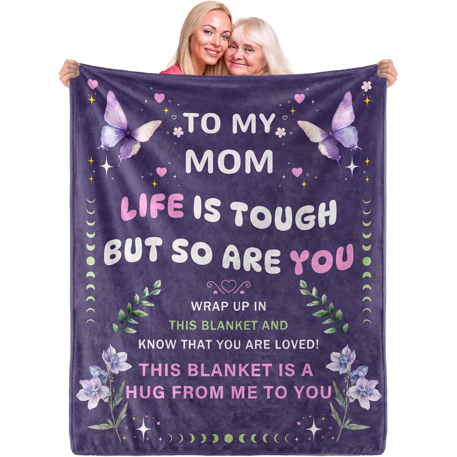 Presents for Mom: A Cozy Flannel Throw Blanket, Perfect for Mother'S Day Or Her Birthday, from Her. The Ultimate Gift for The Be