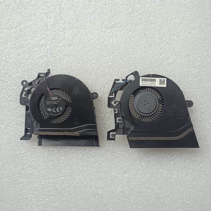 Original For HP ZBOOK 15 G5 G6 Laptop CPU GPU Cooling Fan Cooler Fan L72277-001 L72278-001 High Quality 100% Tested