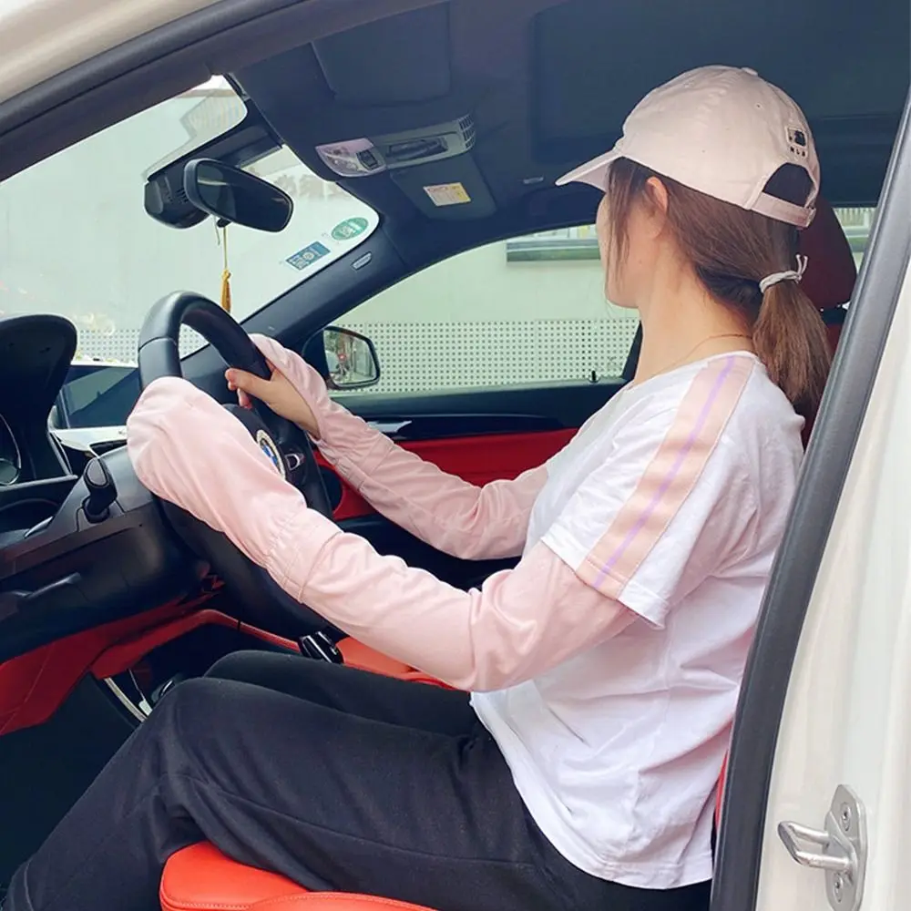 Outdoor Breathable Driving Large Size Arm Sleeves Ice Sleeve Gloves Arm Cover Oversleeves