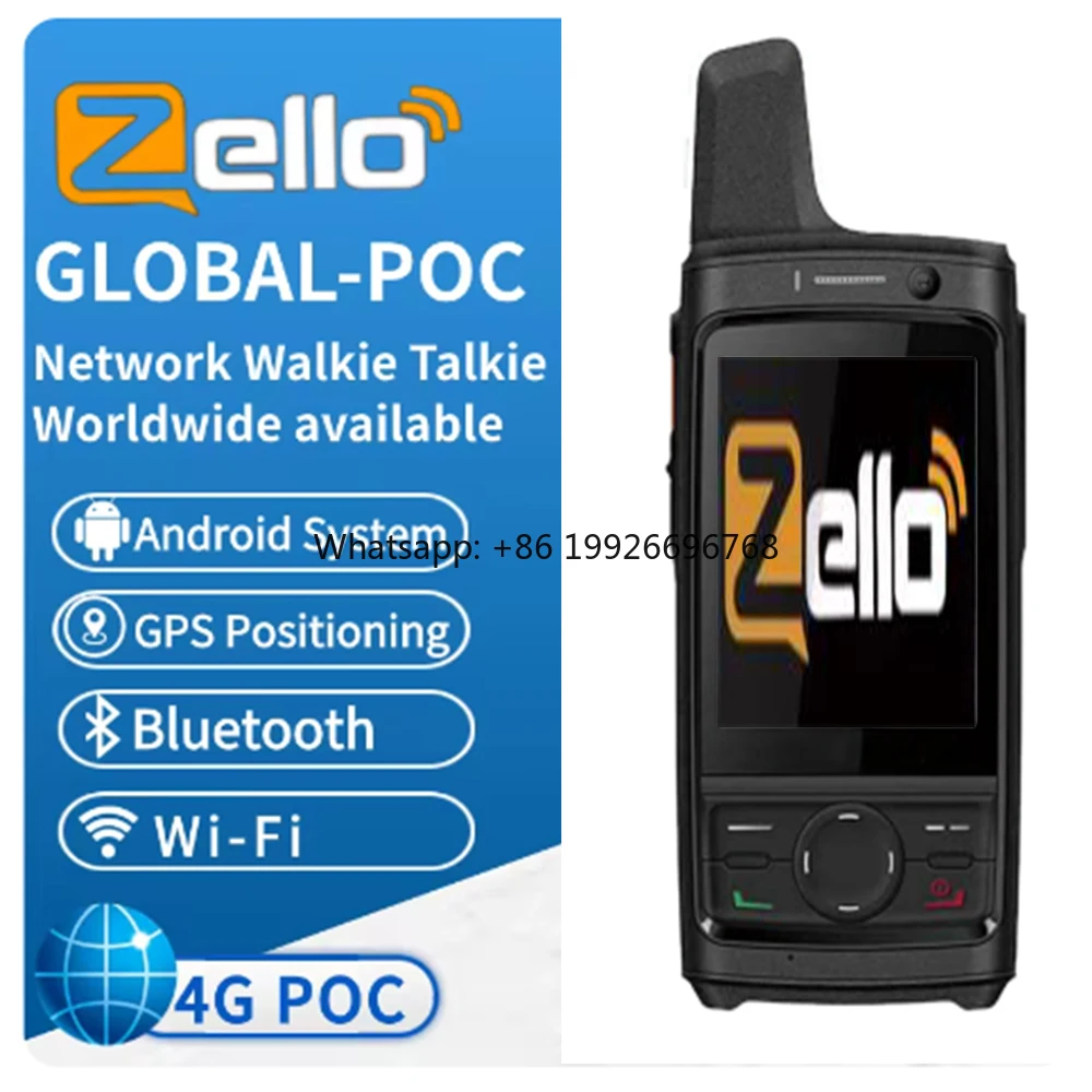 

Worldwide Tetocom T8+ LTE Walkie Talkies Long Range 100 Miles 5000Miles Network Radio PTT Button WiFi POC Android System manufa
