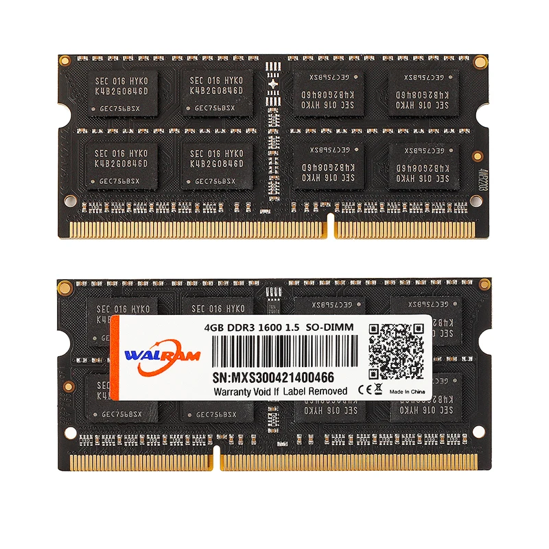 WALRAM-Memoria Ram DDR4 DDR3 para portátil, 4GB, 8GB, 16G, 1600, 1333, 1866 MHz, DDR3L, 2133, 2400, 2666MHz 5
