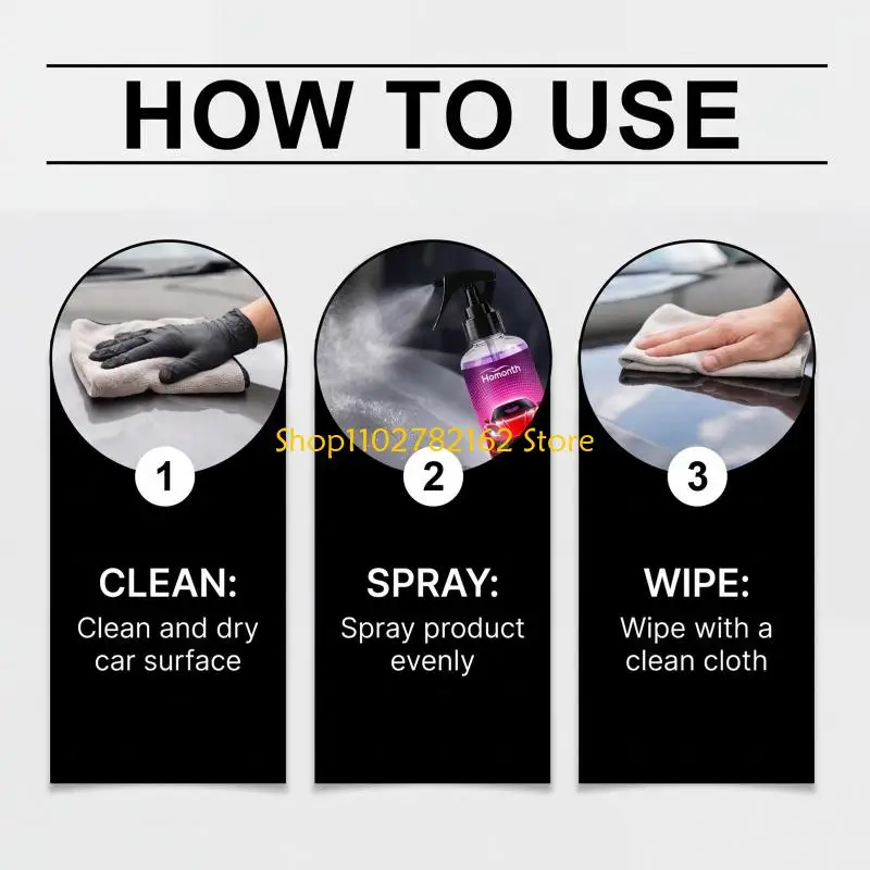 

547B Car Ceramic Coating Sprayer Vehicle Sealant Waterless Wash Liquid