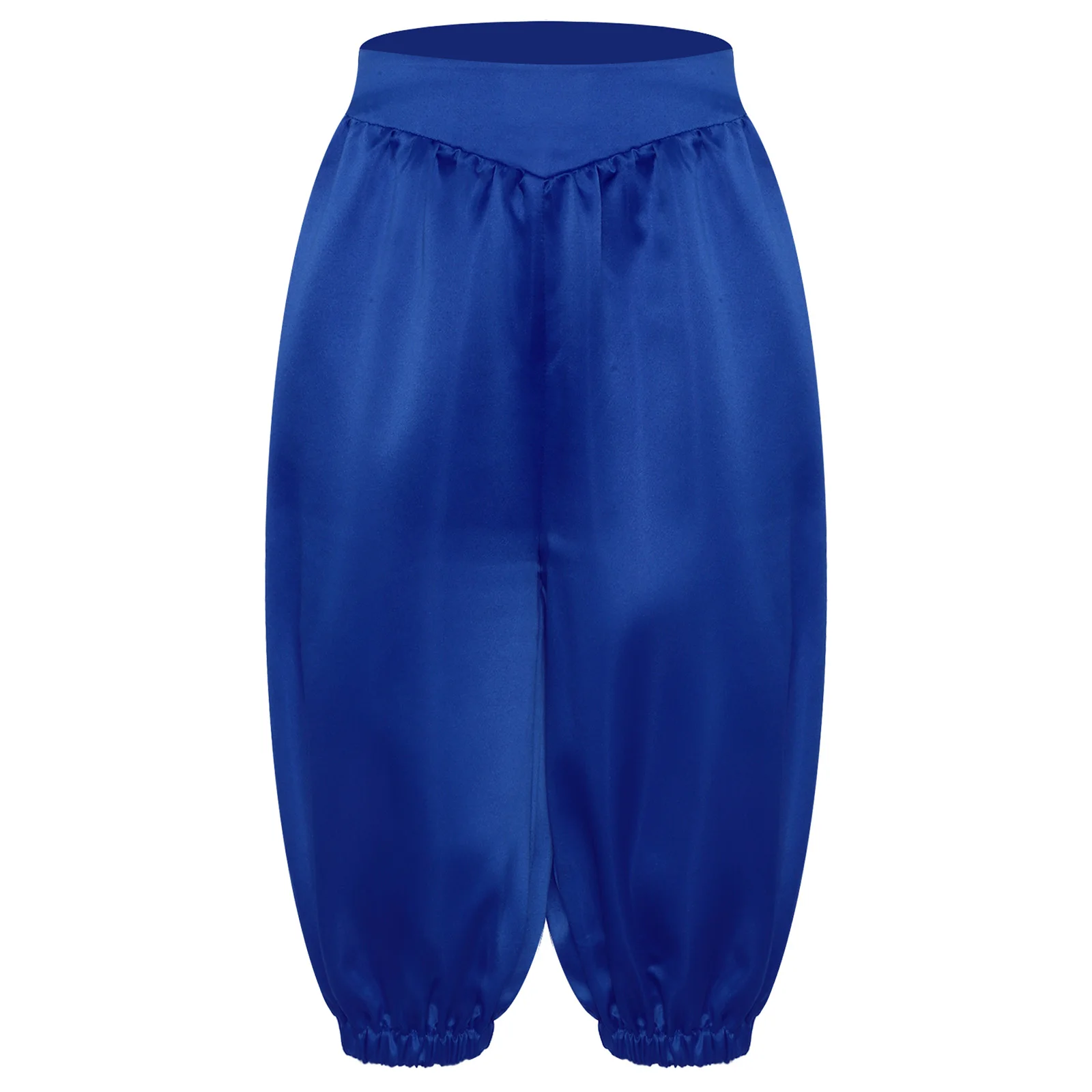 Boy Girl Medieval Capri Pants High Waist Lantern Pants Arabian Prince Short Harem Pants for Halloween Carnival Christmas Cosplay