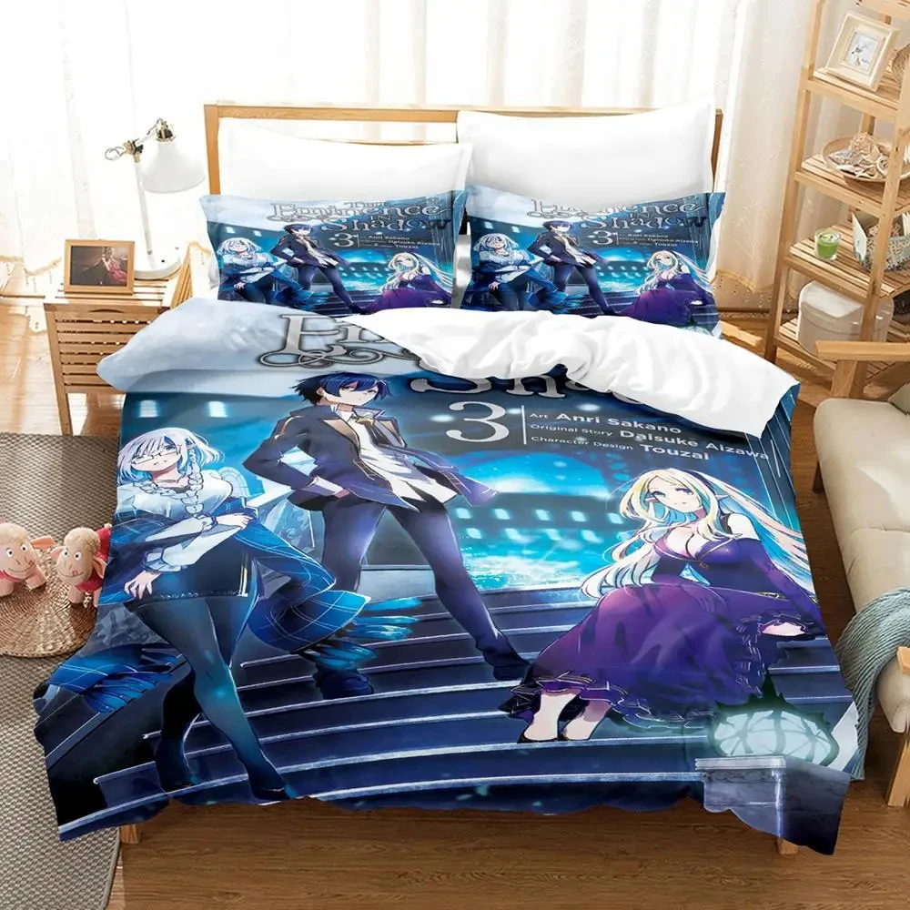 New Anime Eminence in Shadow Bedding Set Boys Girls Twin Queen Size Duvet Cover Pillowcase Bed Kids Adult Fashion Home Textiles