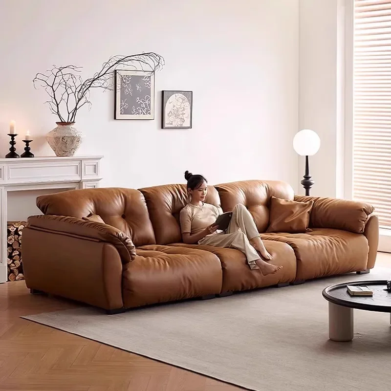 

Elegant Living Room Sofa Filler Minimalistic Reclinable L Shape Lounge Puffs Sofa Chaise Sectional Meuble Salon Home Furniture