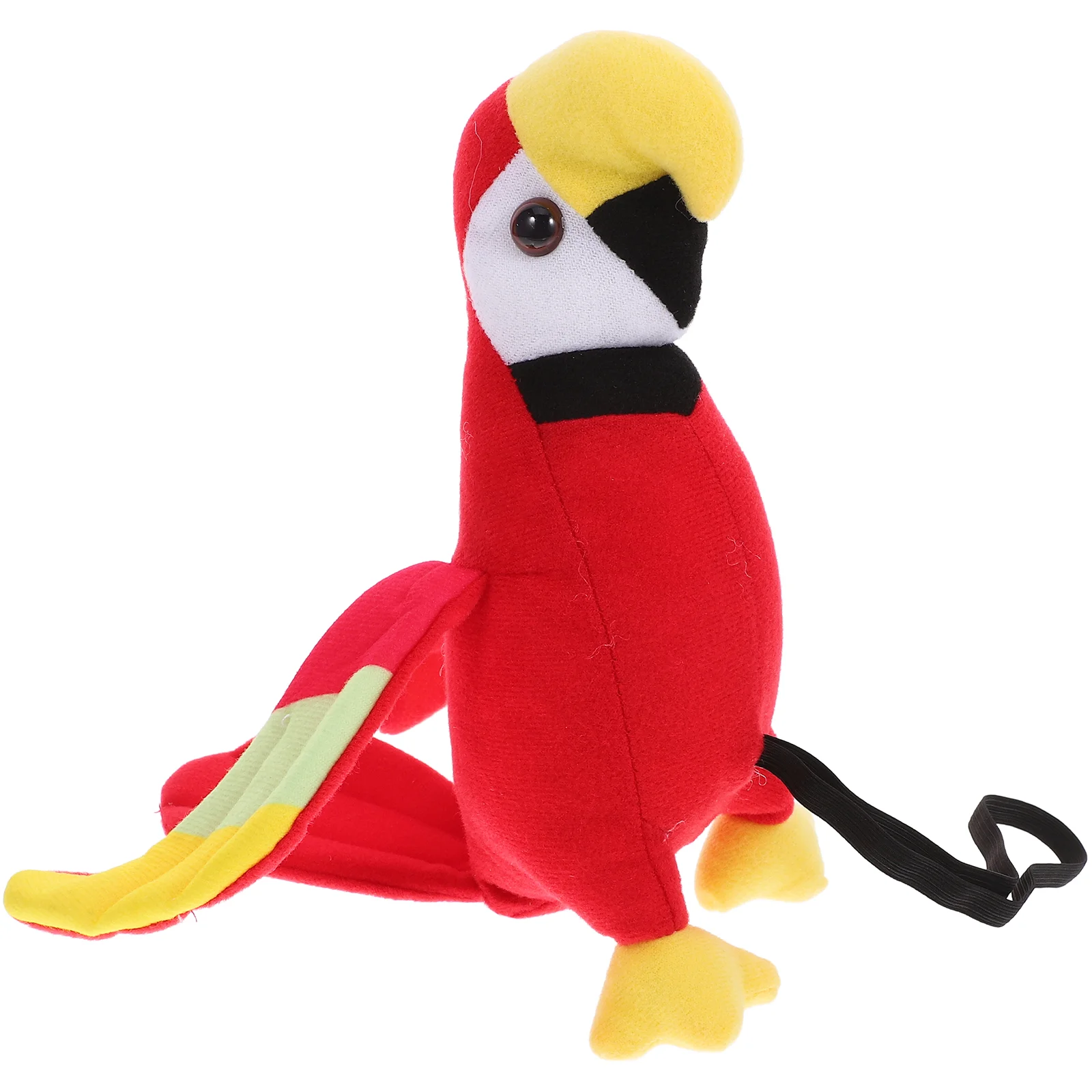 Pirate Parrot Kids Cosplay Accessory Simulated Plush Shoulder Artificial Models Bird Prop on Decorate Stuffed