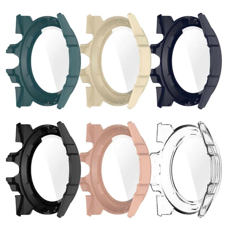 F68B Case Scratch Resistant Skin for Watch Protector Screen Swaterector Shell Frame Smartwatch Housing PC PC Glass Abost