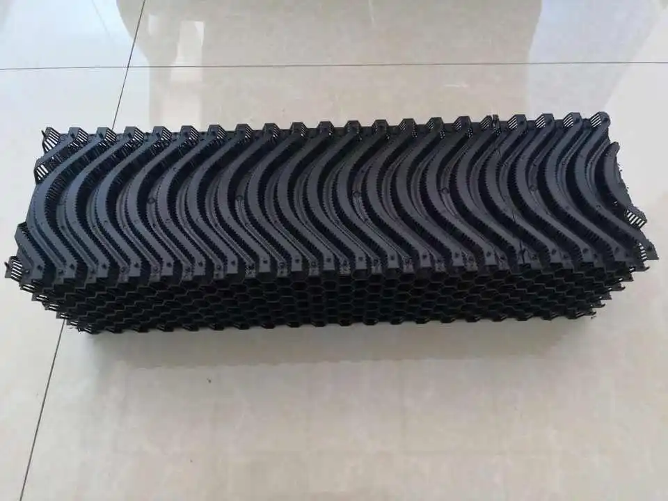 Gold Seller Pighouse Cooling System Honey Comb Evaporative Cooling Pad Plastic PVC Wet Curtain Black