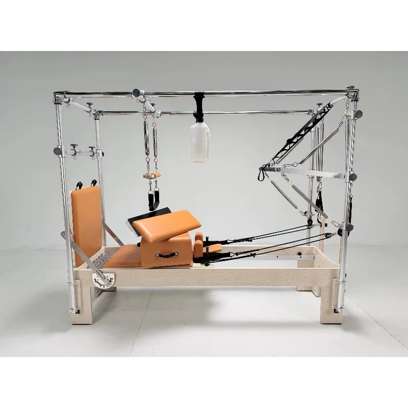 YTYIN Maple Wooden Aluminum Full Trapeze Pilates Reformers 3 In 1 Bed Combo Machine Pilates Reformer Y For Sale