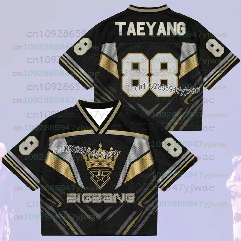 Damen 2026 World Tour Mixed Mesh Jersey Kurzarm-T-Shirt G-Dragon Konzert-Fan-Bekleidung Paar Unisex 20. Jubiläum Oberteile – Detail 6