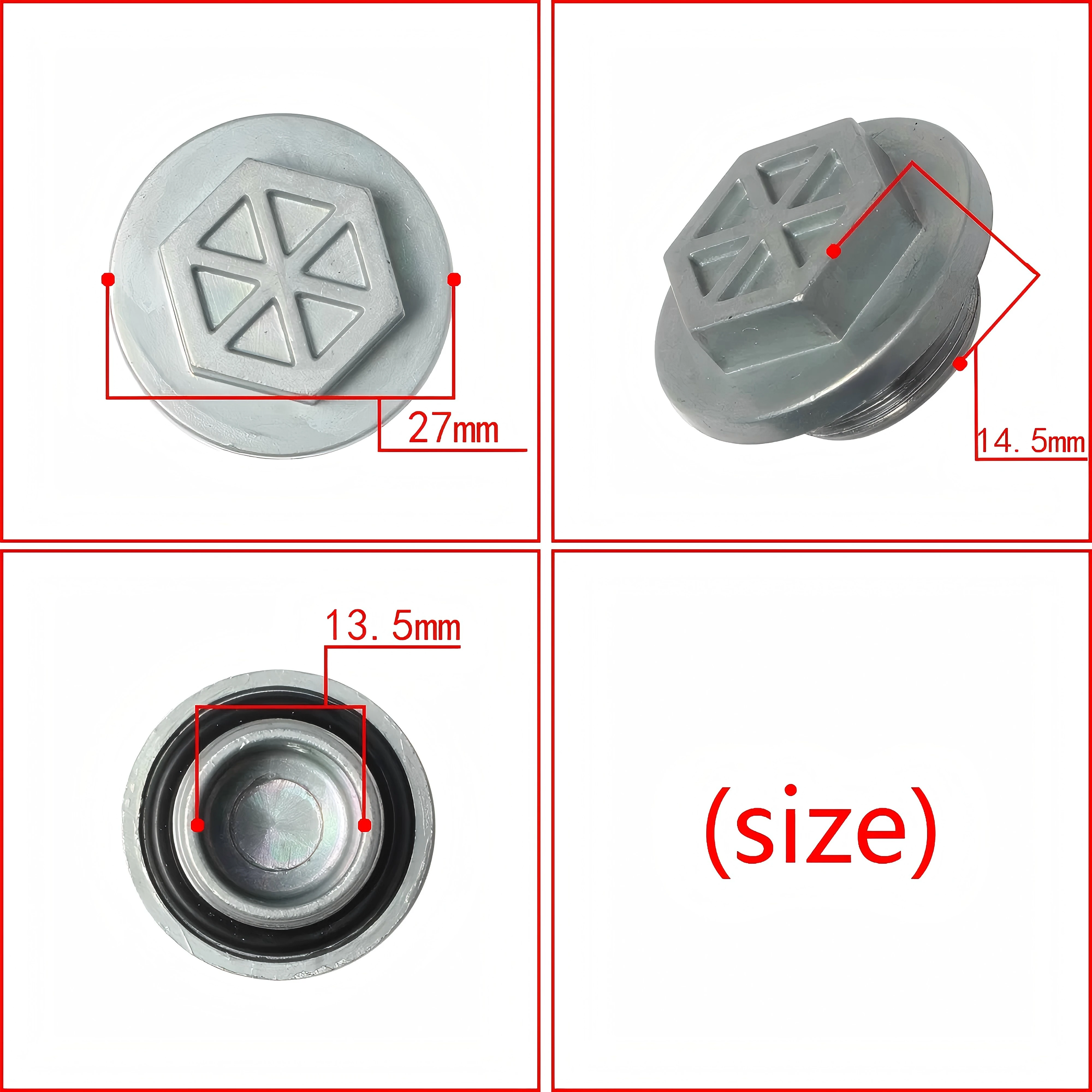 ل Keihin Mikuni كوسو OKO Pwk Fcr ياماها Wr250f سوزوكي Rmz250 Kx250f دراجة نارية المكربن تعويم السلطانية سدادة لولبية مع O-حلقة #2