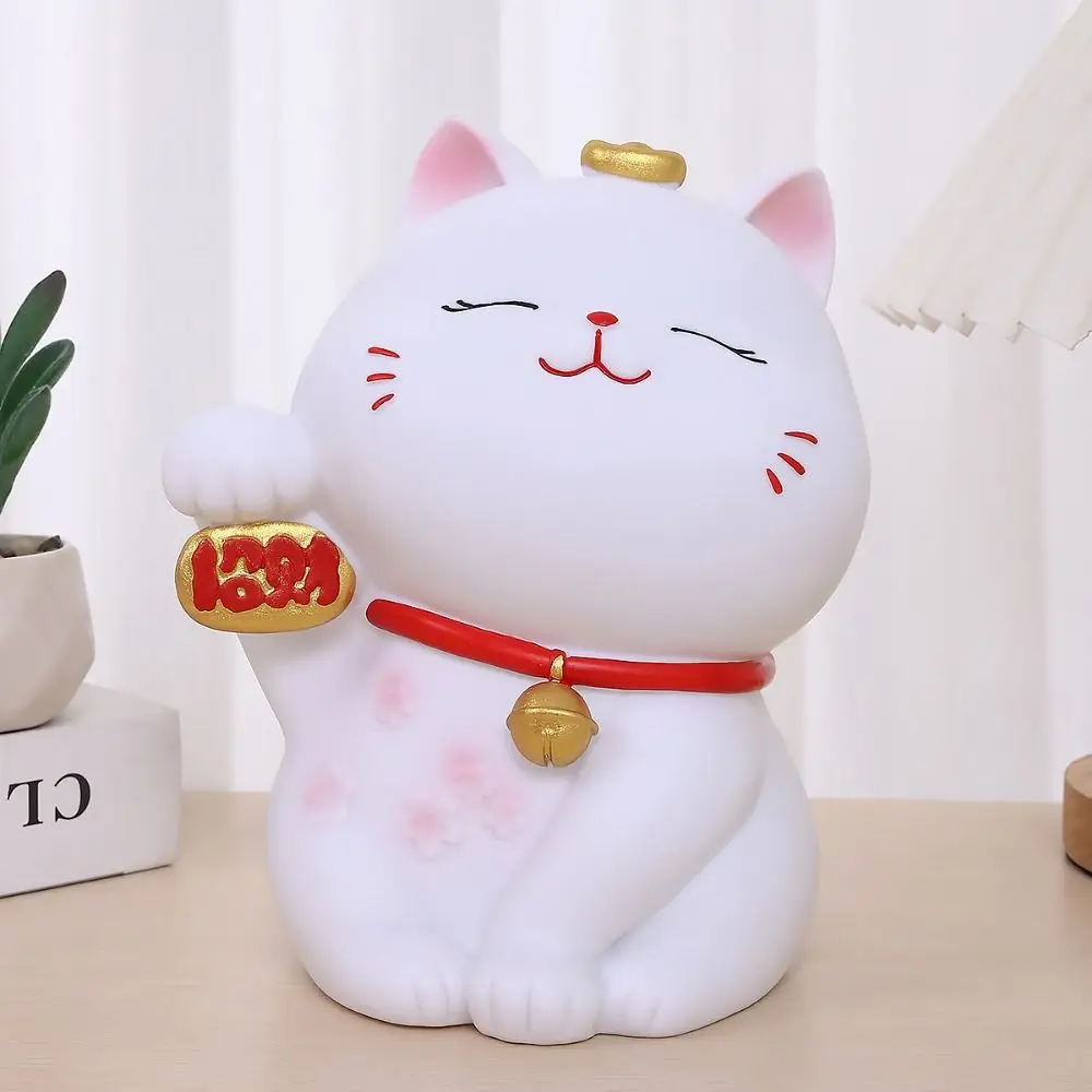 

Multi-purpose Cute Cat Piggy Bank Anti-fall Large Capacity Lucky Cat Ornament Eco Friendly Animal Saving Pot New Years