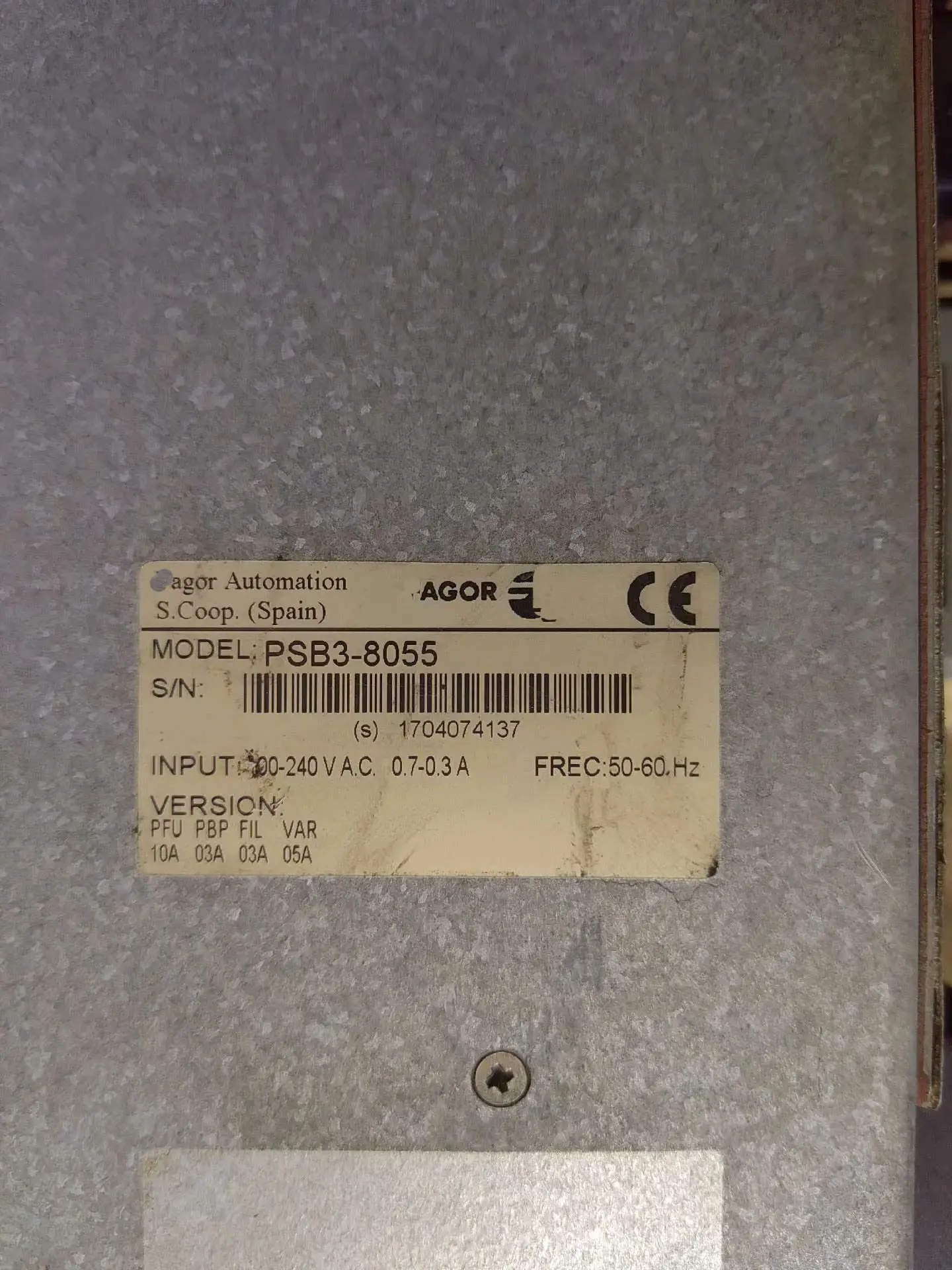 PSB3-8055 Сервопривод для Fagor