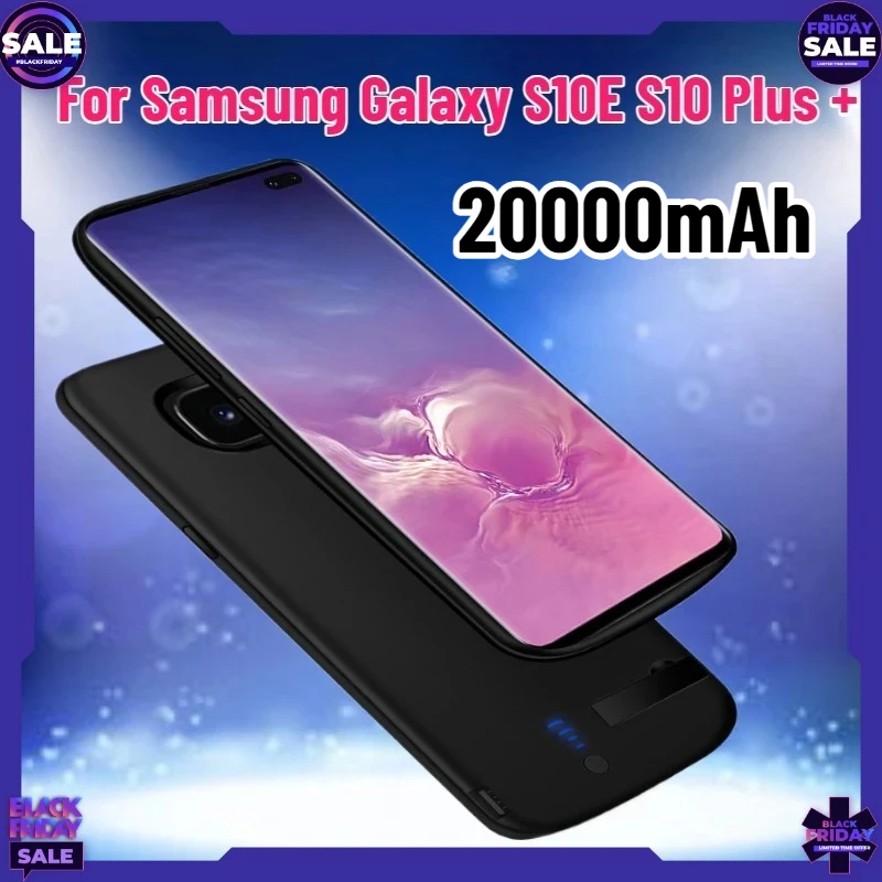 

Чехол-аккумулятор 20000 мАч для Samsung Galaxy S10E S10 Plus + перезаряжаемый чехол-пауэрбанк для S10