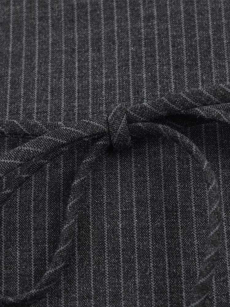 Robe courte rayée à bretelles pour femmes, style européen et américain, à la mode et tendance, simple, nouvel arrivage d'hiver